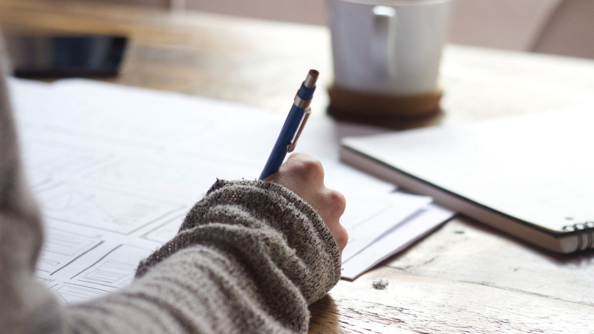 person writing