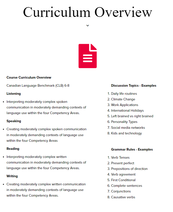 Curriculum Overview